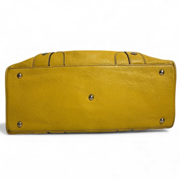 MCM Vintage Pebbled Leather Tassel Satchel Bag EUC - Picture 9 of 15